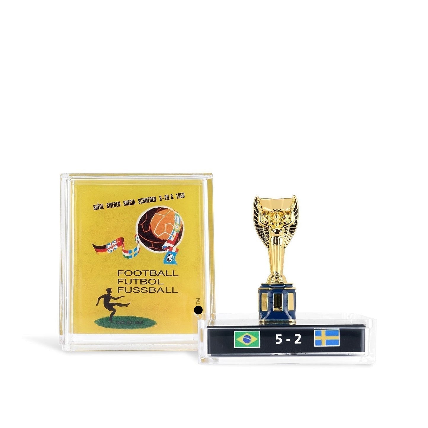 45mm Licenciada 1958 F Copa Mundial Trofeo Réplica - Brasil