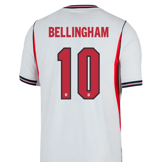 N Camiseta Local Auténtica Match Inglaterra Jude Bellingham 2026 para Hombre (Blanco)