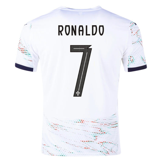 P Camiseta Visitante Portugal Cristiano Ronaldo 25/26 (Blanco P/Negro P)